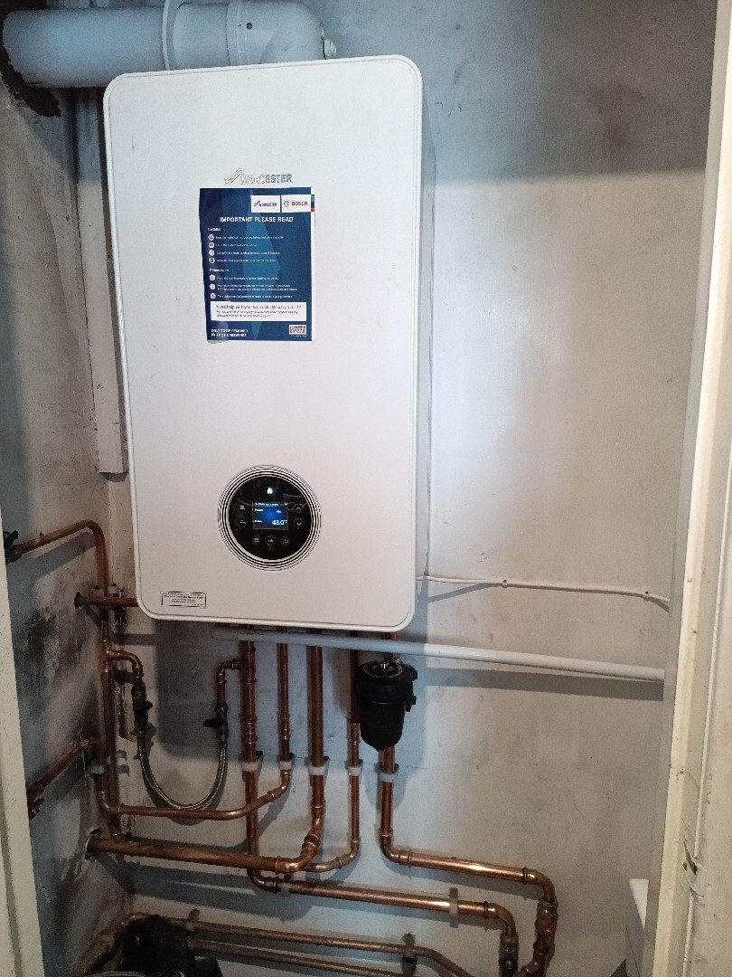 Boiler with copper pipework